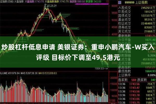 炒股杠杆低息申请 美银证券：重申小鹏汽车-W买入评级 目标价下调至49.5港元
