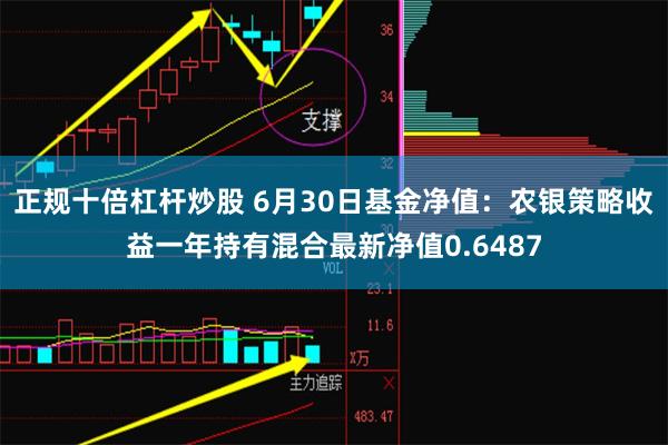 正规十倍杠杆炒股 6月30日基金净值：农银策略收益一年持有混合最新净值0.6487