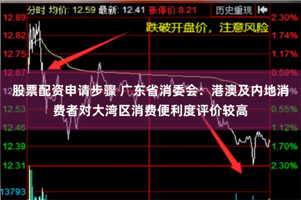 股票配资申请步骤 广东省消委会：港澳及内地消费者对大湾区消费便利度评价较高