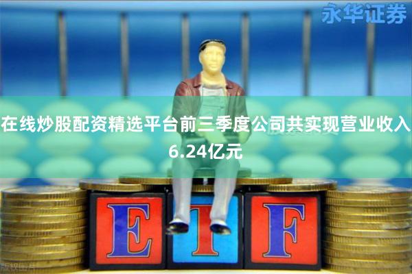 在线炒股配资精选平台前三季度公司共实现营业收入6.24亿元